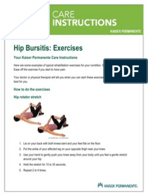 Effective Exercises for Hip Bursitis PDF: A Guide to Pain Relief