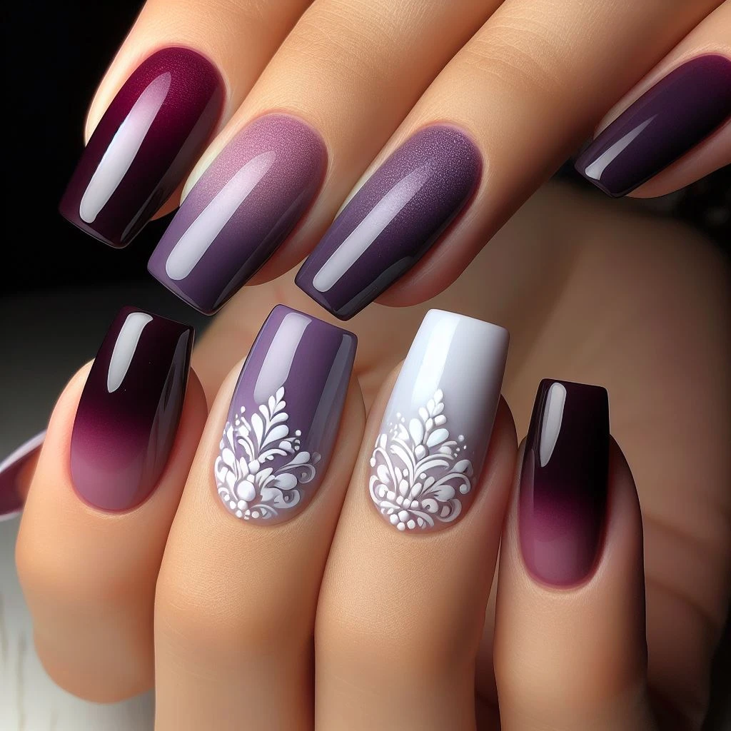 Trendy Dark Purple Nail Ideas for a Regal Manicure