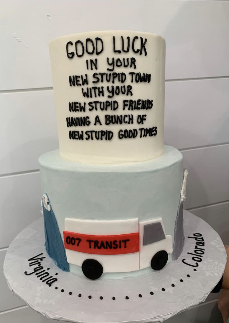 funny farewell cakes