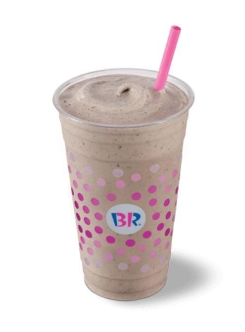 Baskin Robbins Large Oreo Cookies N Cream Shake: 48% Carbs & 44% Fat