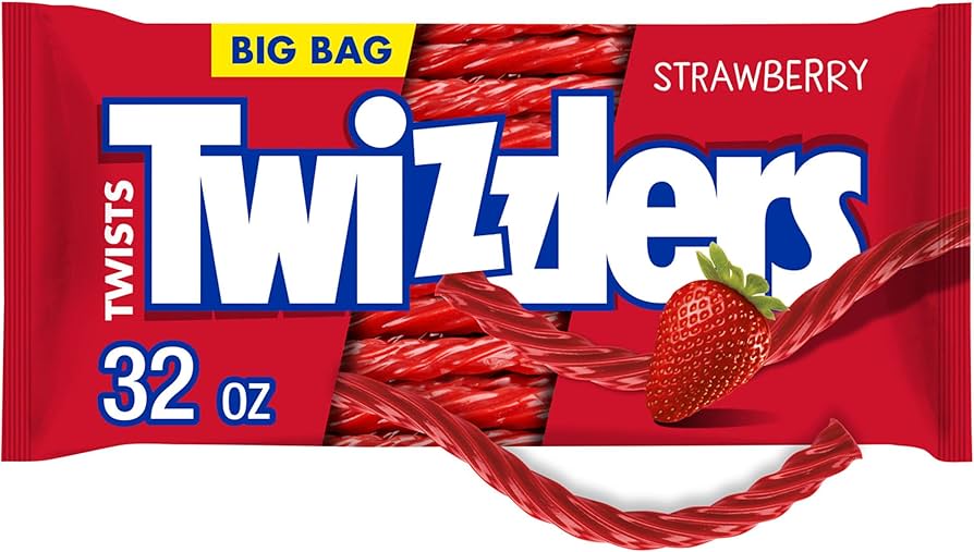 Buy Twizzlers Big Bag 80 oz - Extra Long Strawberry Twists for Sweet Snack Lovers