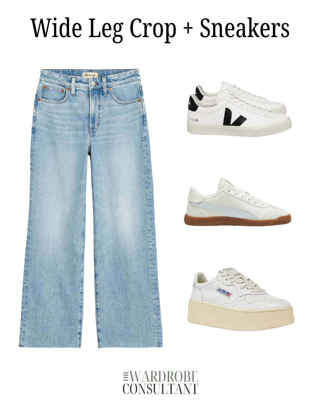 How to Style Sneakers with Wide Leg Jeans for a Trendy Outfit