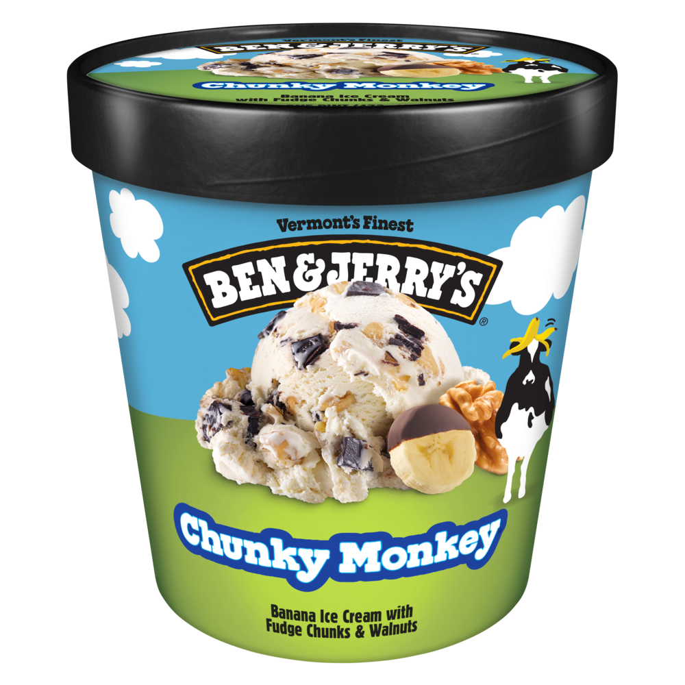 Ben & Jerry's Chunky Monkey Ice Cream: A Perfect Blend of Bananas, Walnuts, and Fudge