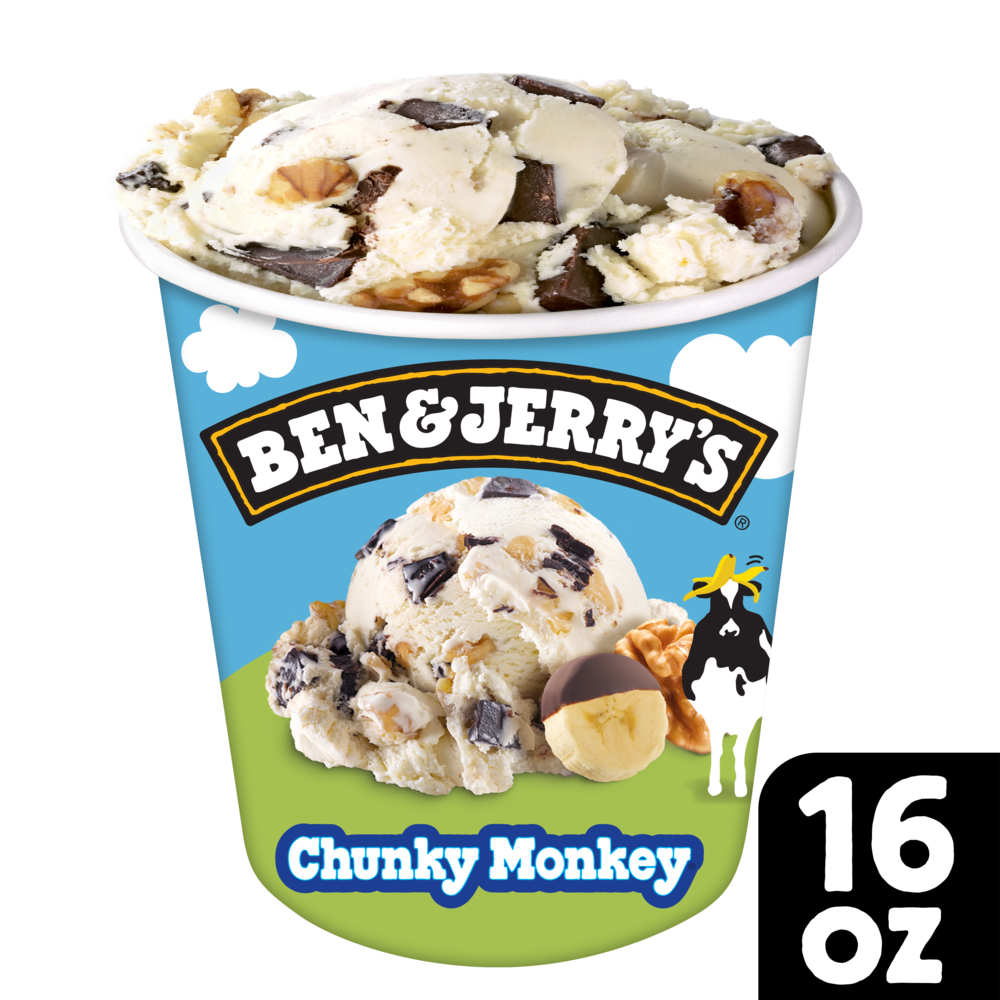 Ben & Jerry's Chunky Monkey Ice Cream: A Perfect Blend of Bananas, Walnuts, and Fudge