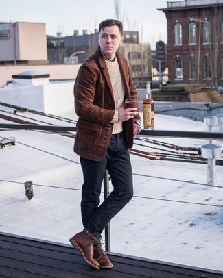 Cool and Stylish Brown Corduroy Jacket Outfit Combinations