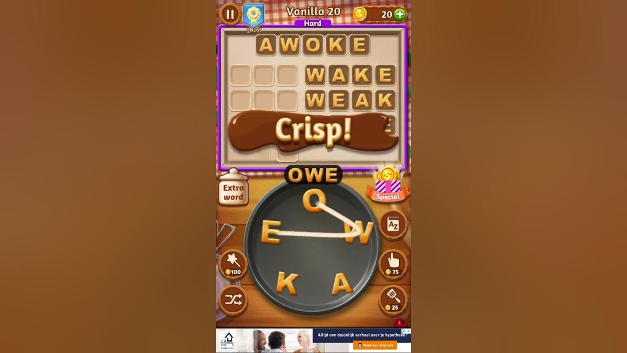 Word Cookies Vanilla 20 Walkthrough: How to Beat This Level.