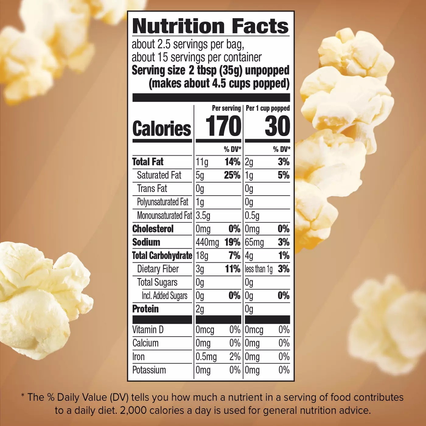 Easy Peasy Guide to Orville Popcorn Nutrition Information