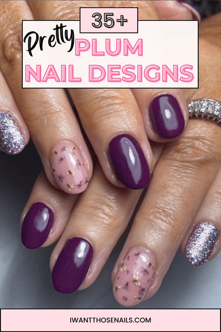 Deep Plum Nails Inspiration: Ideas for Your Next Manicure