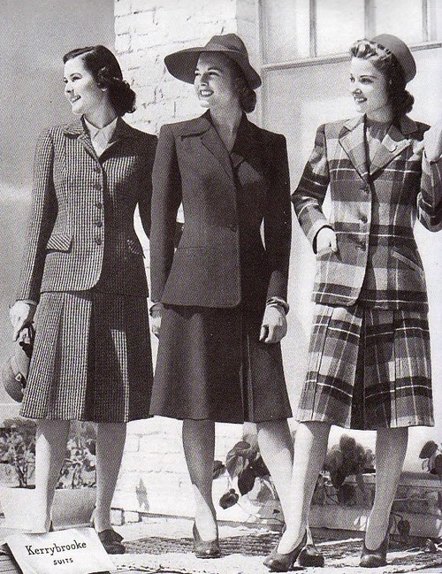 Ladies 1940s Suits  are Back,  How to Style Them